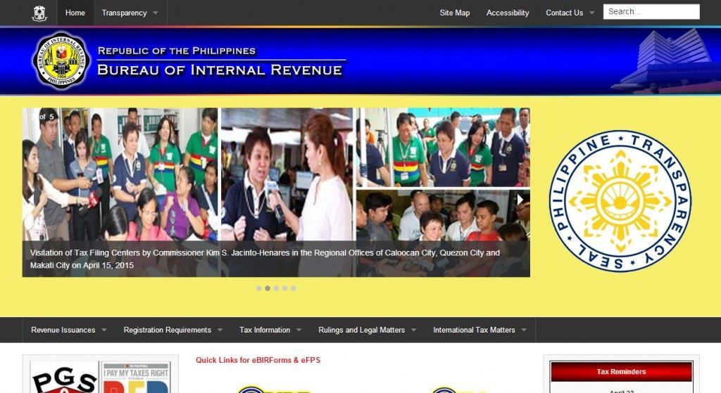 Сайты налоговых Филиппины